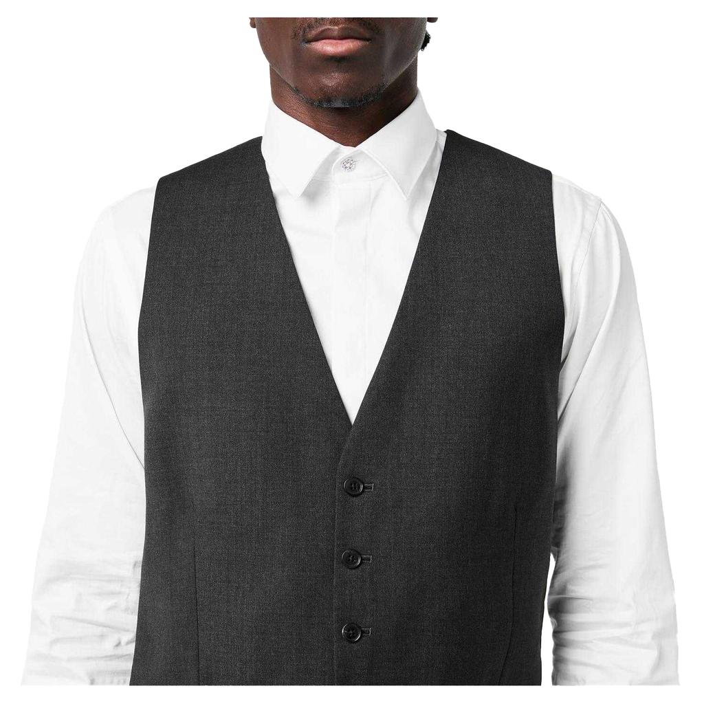 Without Prejudice Mens Italian Slim Waistcoat