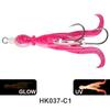 2PCS 5g 9.5cm Squid Jigging Hook HK037 Model Teaser Fishing Lure Octopus Fishing Lure  Squid Fishing