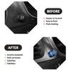 Alloy Car Light Wiper Lever Knob Circle Trim Stickers for Chevrolet Corvette C7 2014-2019 Car Dashboard Bright Adjustment Head Lever Trim (Blue)