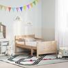 Wooden Bed Frame with Extendable Mattress Brown 80 x 200 cm