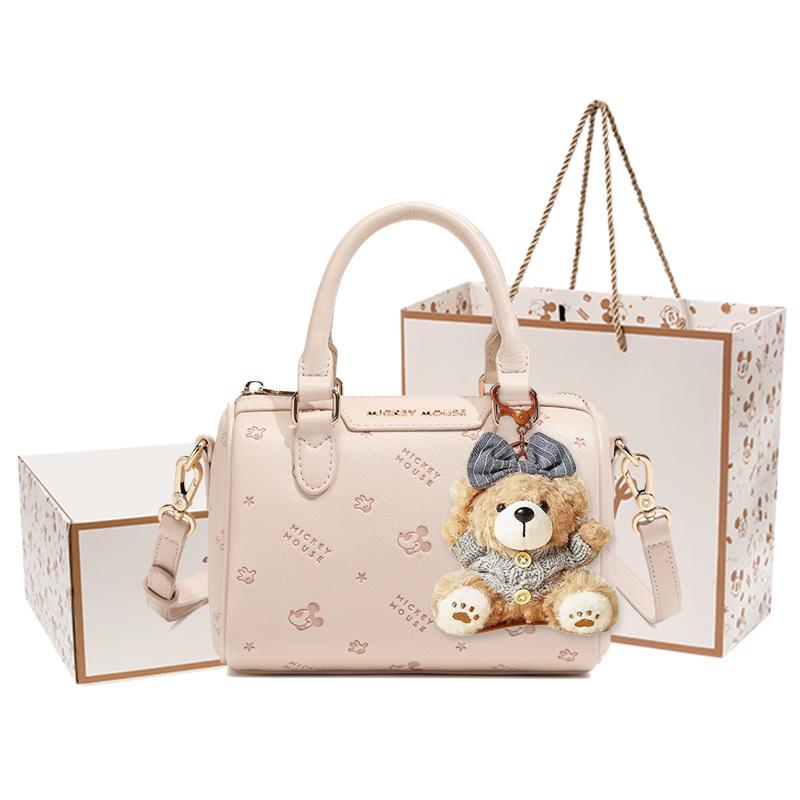 Disney Sweet Fresh Textured College Style Dating Commuting Daily Versatile Adjustable Strap Pillow Bag Boston Bag Crossbody Bag BMK-72618