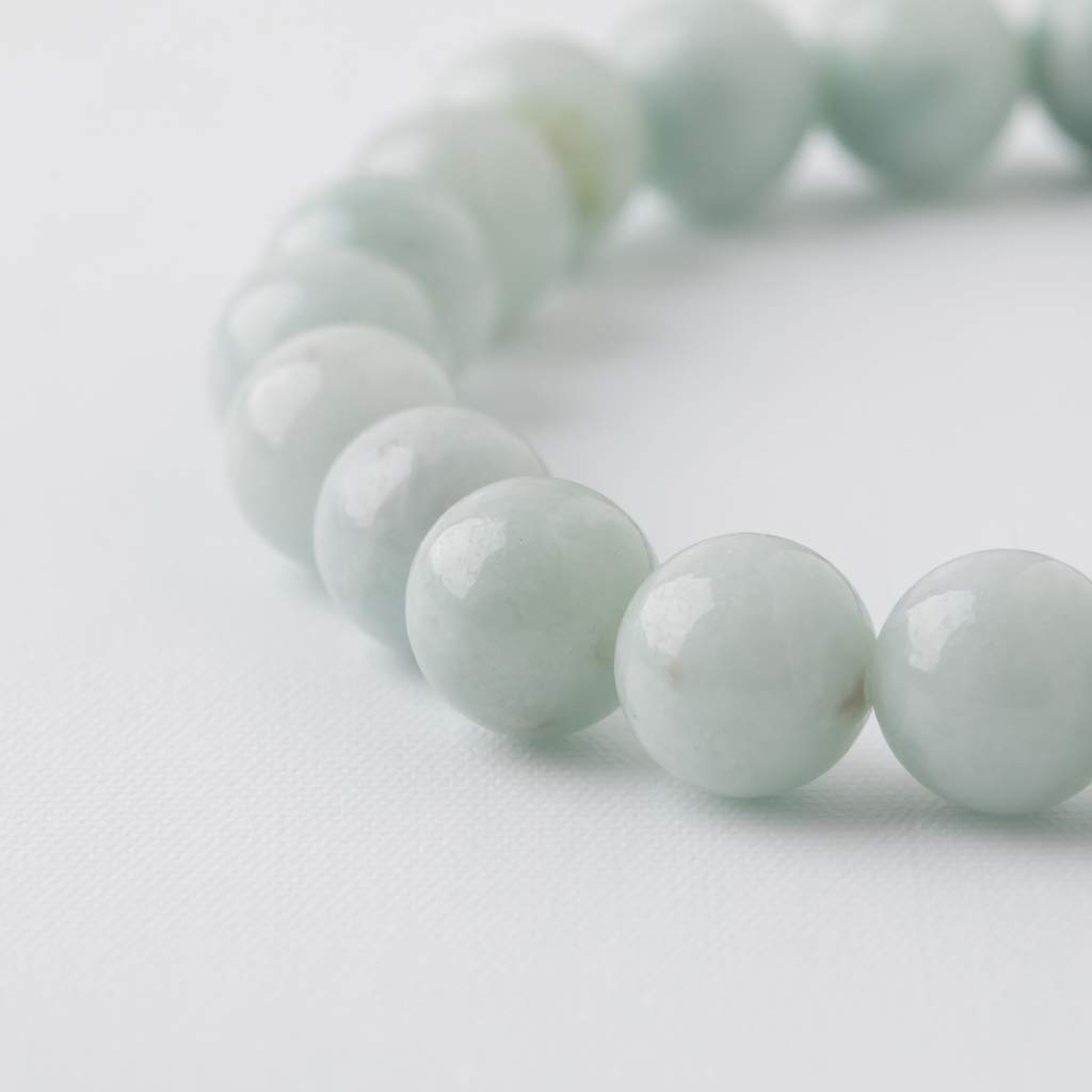 16cm Itoigawa Natural Jadeite Japanese National Jomon Power Stone Jadeite Workshop Special Paulownia Wood Quality Guarantee BR0246 (8mm beads, size)