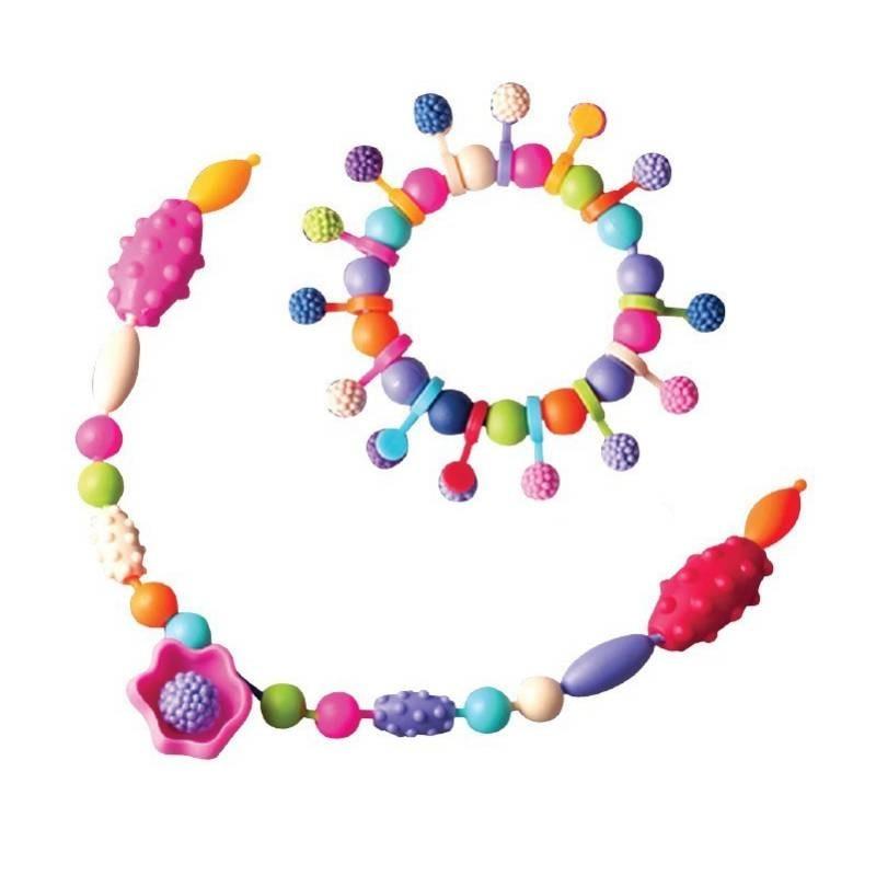 Children's Pop Bead Handmade Diy Material Puzzle Insert Play Little Girl Necklace Bracelet Kindergarten Girl Toy Plastic/plastic 200-1000 Beads