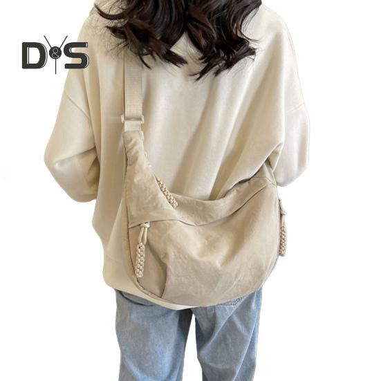 Umhängetasche für Damen mit verstellbarem Riemen, große Kapazität, Knödeltasche, Reißverschluss, Multi-Pocket-Design, Schultertasche für den täglichen Gebrauch