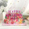 3D Pop UP Flower Greeting Cards Blessing Message Cards Mother's Day Greeting Card  For Mom Gift