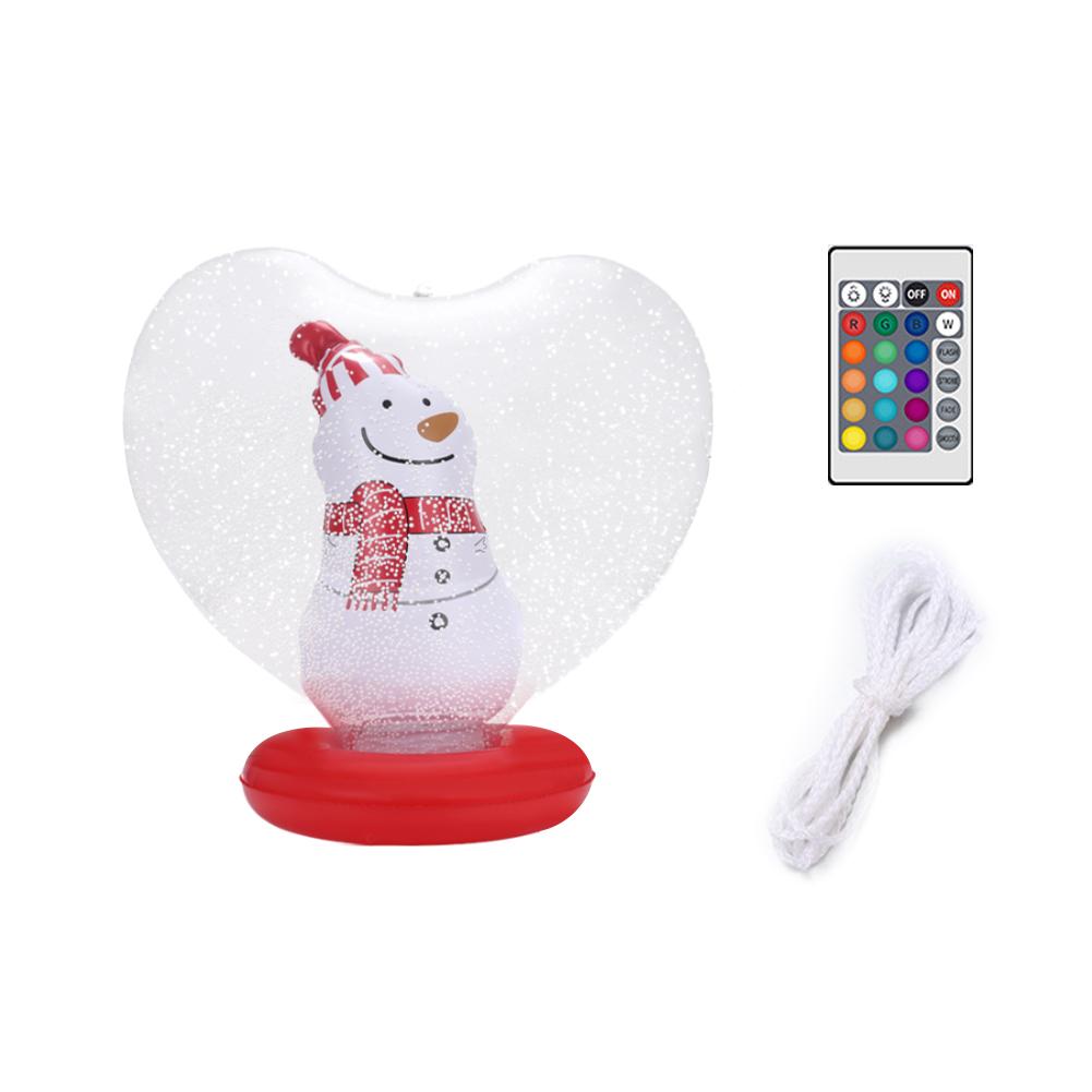 PVC Inflatable Christmas Ball With Light Santa Claus Snowman Christmas Tree Giant Big Large Christmas Balls Ornament Xmas Decora