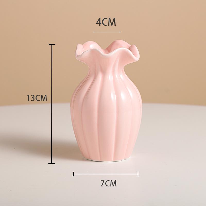 Luxuriöse minimalistische Vase für frische Blumen: Moderne Hydrokultur-Dekoration für Wohnzimmerdeko