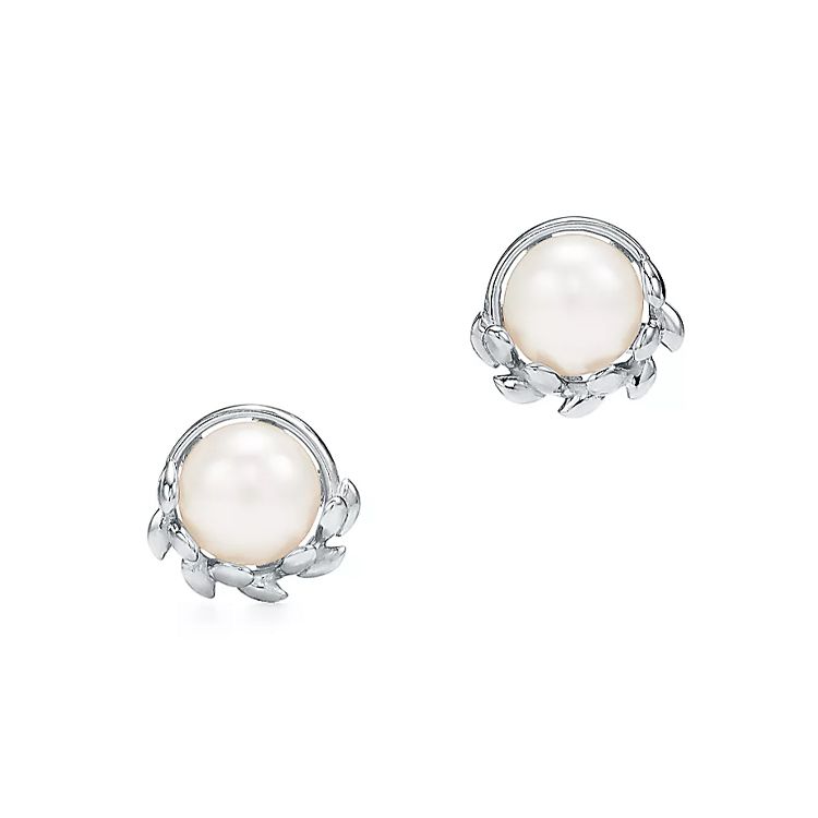 

Tiffany & Co. Paloma Picasso Collection Elegant Personality Trendy Pearl Earrings Women earrings 67544242 Silver,F