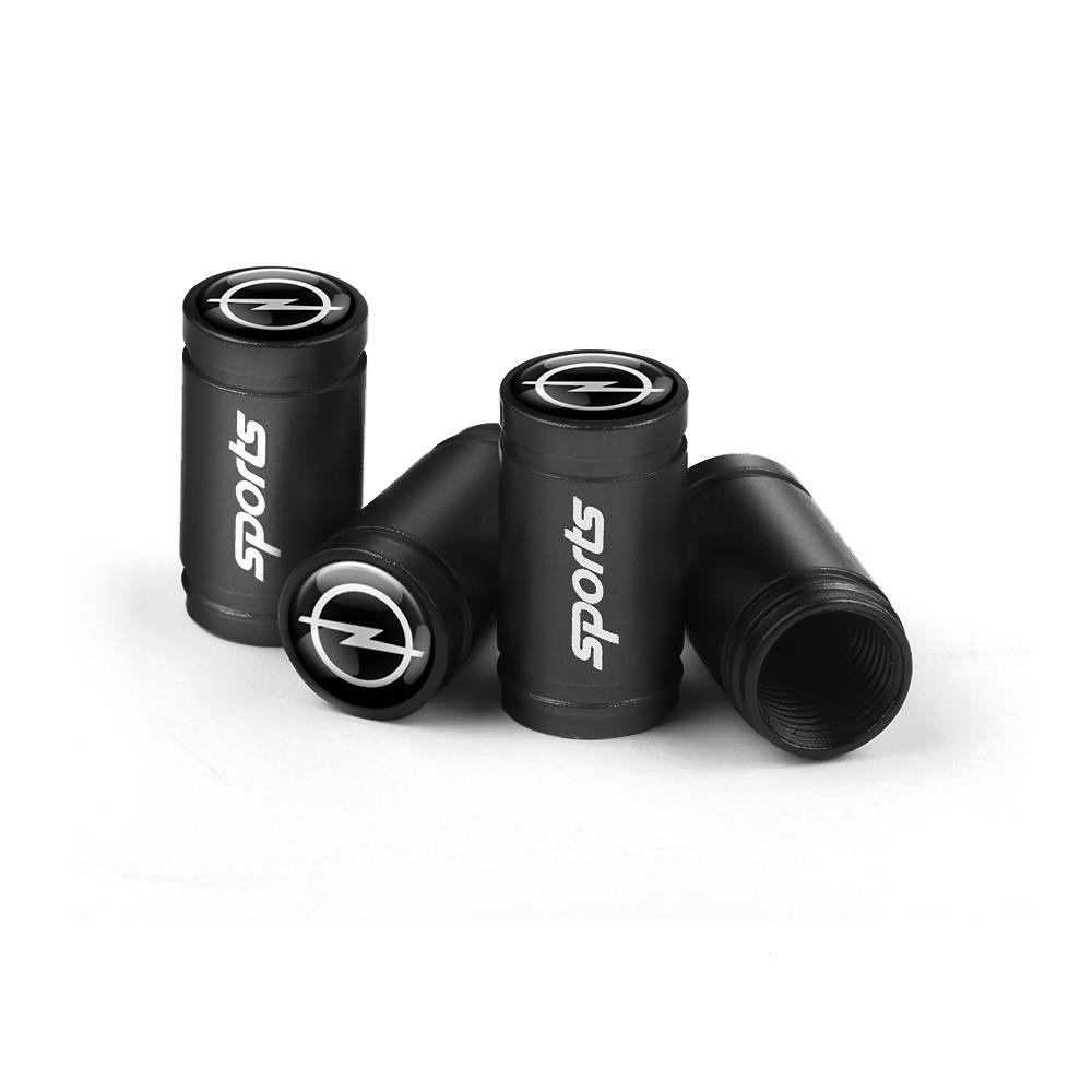 AAAYT1 4pcs Metal Badges Car Wheel Tire Valve Caps Covers Auto Accessories For Opel Mokka Corsa Meriva Zafira Astra J H G Car Valve Cap