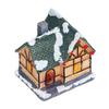 Christmas House Village LED Lights Decorating Battery Operated Resin House Decoration for Christmas Gifts