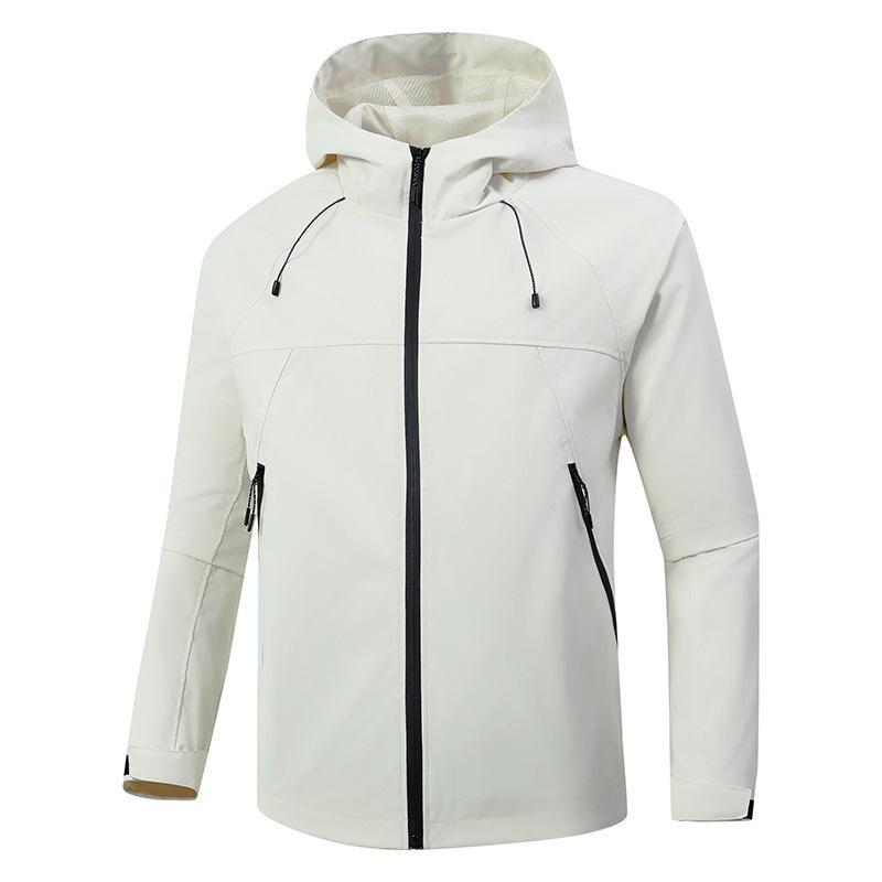 Unisex Outdoor Hooded Softshell Jacket - Windproof, Waterproof & Breathable for Spring & Autumn Mountaineering L слоновая кость