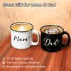 YHRJWN Mom and Dad Gifts, Gifts for Mom Dad from Daughter Son, Mom and Dad Mugs Set of 2, New Parents Gifts for Couples, Mothers Day Fathers Day