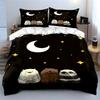 Crescent moon, stars, bears. Bedding sets Duvet cover sets Duvet covers Pillowcases(1 * Duvet Cover 2 * Pillowcases without duvet insert)