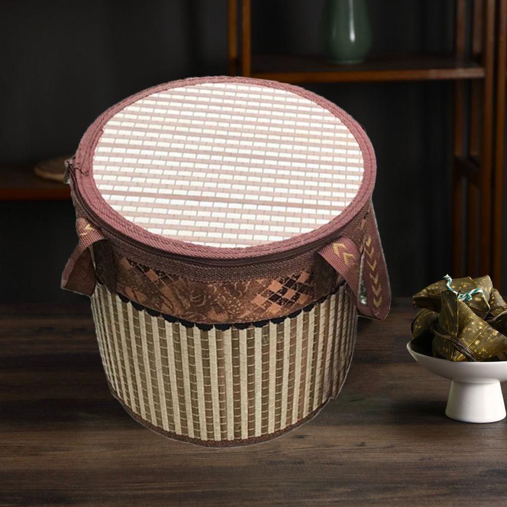 

Ручная бамбуковая плетеная корзина для пикника цилиндрическая корзина для хранения продуктов и овощей для дома Cylindrical