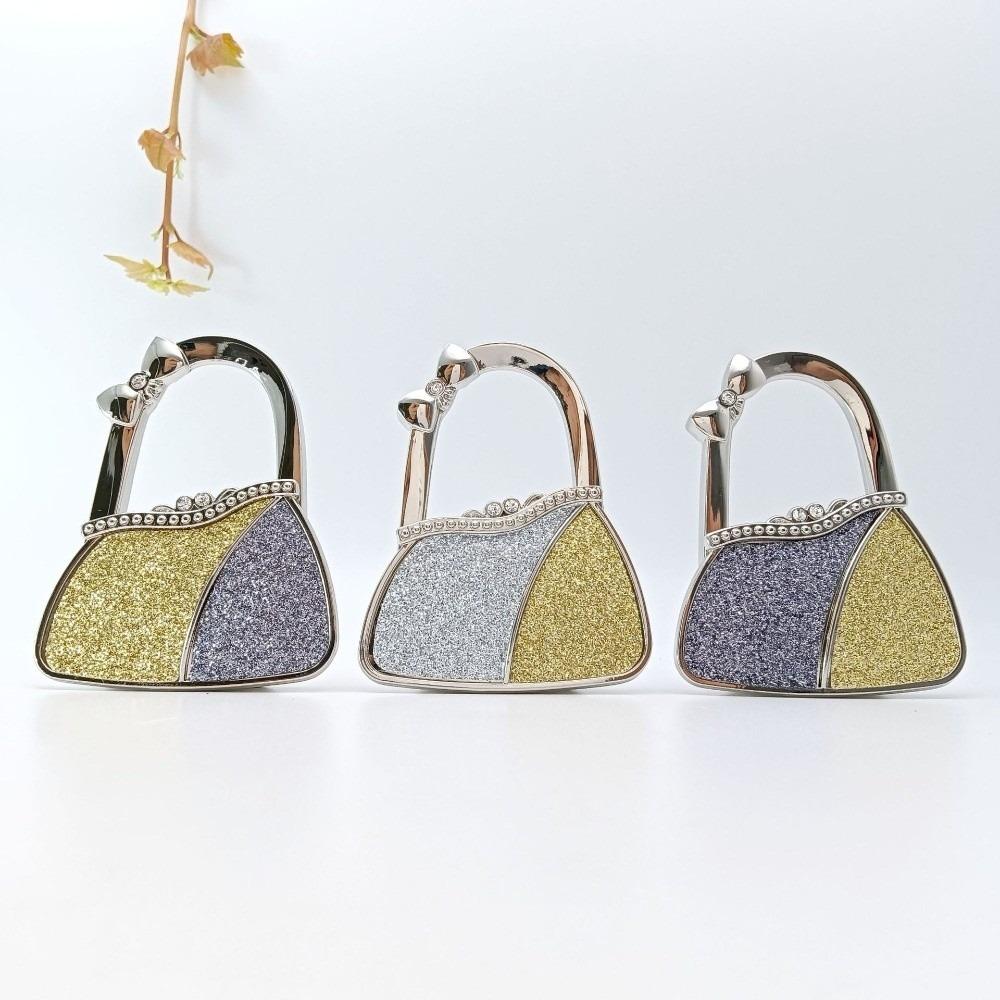 Pretty Foldable Purse Hook for Women Creative Durable Table Hanger Portable Handbag Hook for Table