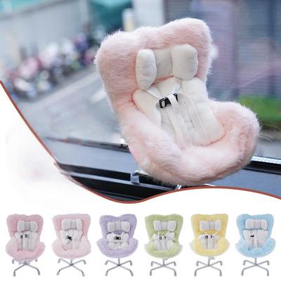 Pour Labubu Voiture Poupée Siège De Sécurité Kawaii Ob11 Siège Auto Décoration Intérieure Air Aromatraitement Décoration Mignon Poupées Ornements