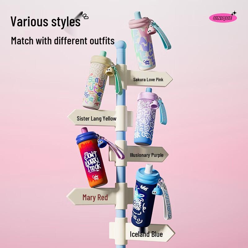 Chuidahuang Kids 316 Stainless Steel Insulated Straw Cup