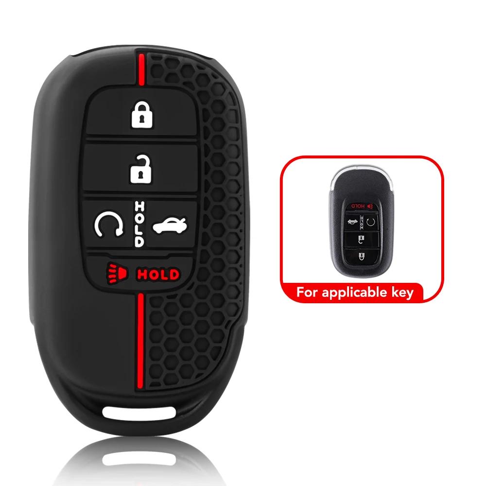 Silicone Car Key Case Keychain Key Cover For Honda Civic Accord Freed City HRV CRV Civic 11th Gen 2021 2022 2023