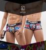 Temu Graffiti Print Men's Boxer Briefs - Cool, Breathable & Comfortable (MP225)