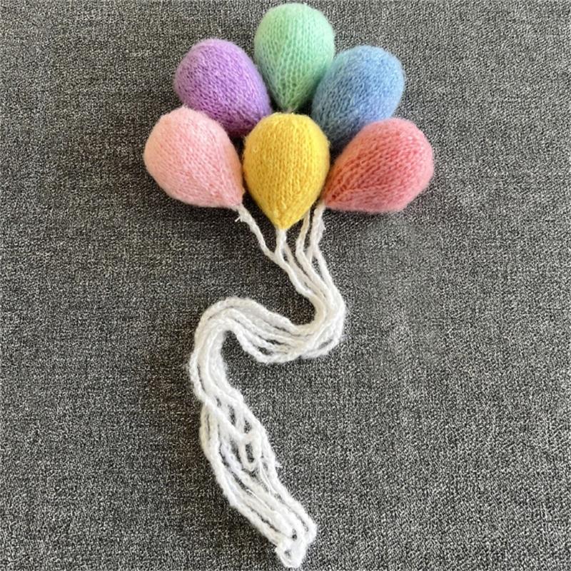 Newborn Photo Posing Props Knit Balloon Photography Props Baby Photo Props Cute Photo Posing Gear Infant Photo Backdrop