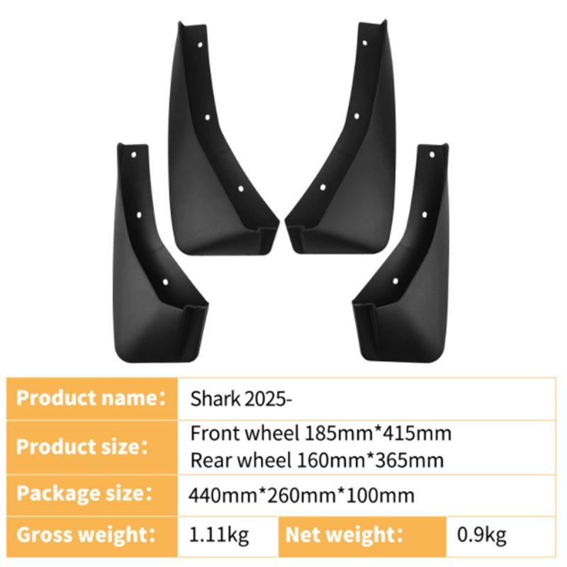 BYD Shark 2025 Auto-Schutzbleche - Grenzüberschreitend Kompatibel