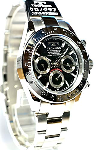 Technos TSM401SB Chronograph Watch, 10 ATM Water Resistant