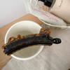 Korean-style Cat-shaped Acetate Hair Clip for Women, Back-of-the-head Vertical Clip, Ponytail Hairpin, High-end Look Banana Clip