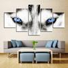 HD Prints Canvas Painting Home Decoration For Living Room 5 Pieces Blue Byes Wall Art Modular Pictures Artwork Creative Posters No Framed