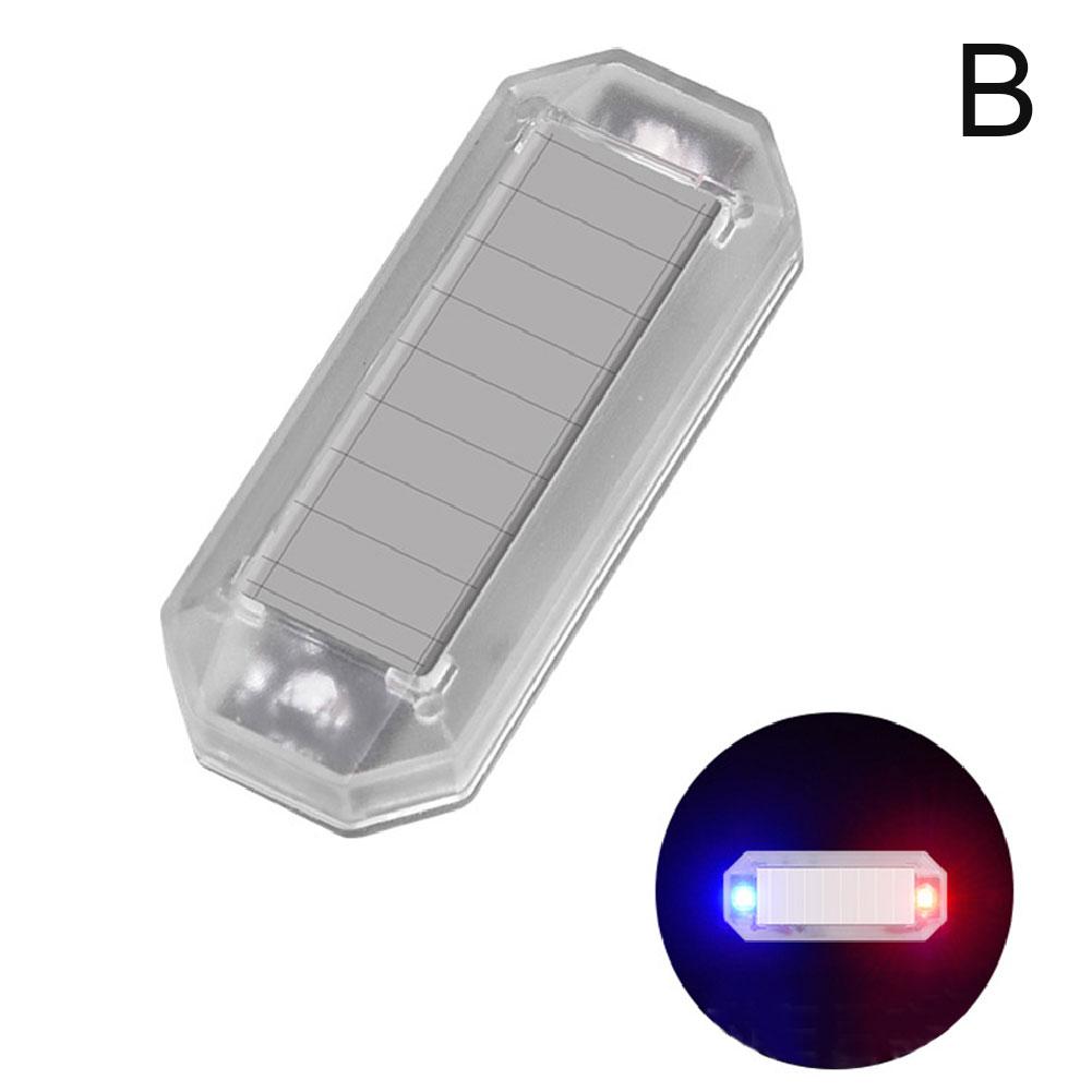 Anti-Theft Alarm LED Light For Car Motorcycles Solar Power In-Night Caution Lamp LED Flashlight Indicator Strobe Warning Light