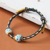 Dunhuang Handmade Red Bracelet for Women and Men, DIY Tibetan Style with Optional Gold Beads