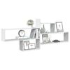 VidaXL Wall Shelf White 167.5x18x68 Cm Engineered Wood 853317