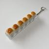 Caramel Bread Fidget Keyboard Toy Stress Relief 1/2/3/4/5/6/9-Keys Keyboard Finger Clicker Keychain Office School Decompression Button Sensory Toy