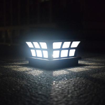 Solar Energy Courtyard Light Outdoor Waterproof Fence Post Lights for Gardens Decks White Light