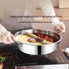 BSITN Stainless Steel Divided Hotpot with Strainer