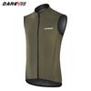 Darevie Factory 2 Way Zipper Cycling Windproof Bike Vest Packable Lightweight Wear-resistant Cycling Gilet Wind Vest
