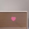 6Pcs Heart Shaped Cabinet Door Handles Zinc Alloy Decorative Drawer Knobs for Wardrobe Bedroom Cupboard Closet Pulls Black