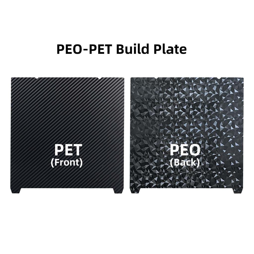 Für Ender 3 V3 SE 235x235mm Texturiertes PEI Glattes PEO PET PEF Blech Federstahl Bauplatte Für Creality K1/ Ender3 V3-SE/S1 Pro.