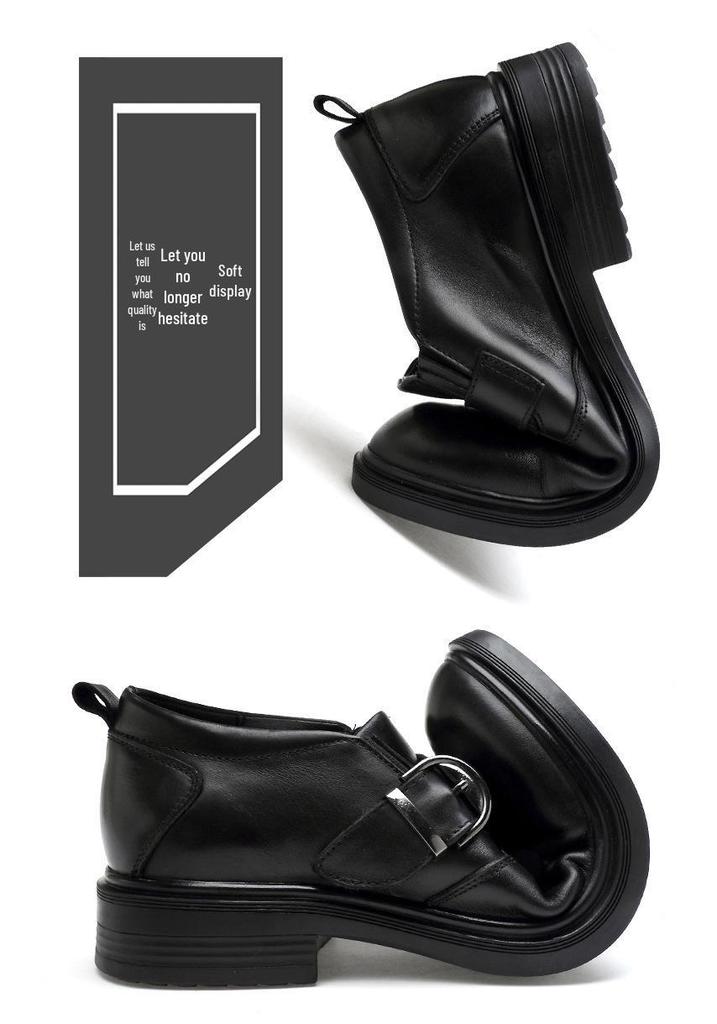 Men's Casual Business Crocodile Leather Shoes - Breathable Cowhide for Spring & Autumn