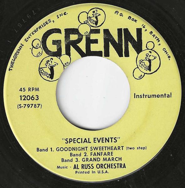 

7inch Record AL RUSS ORCHESTRA - Special Events 12063 Grenn US Pop Used