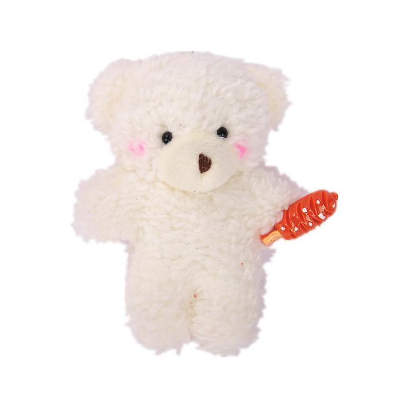 Adorable Plush Teddy Bear Keychain With Pearl For Girls' Backpacks And Bags