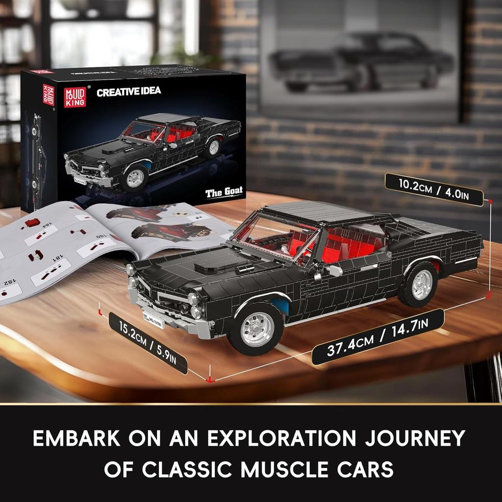 Mould King 10199 Muscle Car Building Set – An iconic car model for adults and children aged 14 and up, a realistic replica perfect for racing enthusia