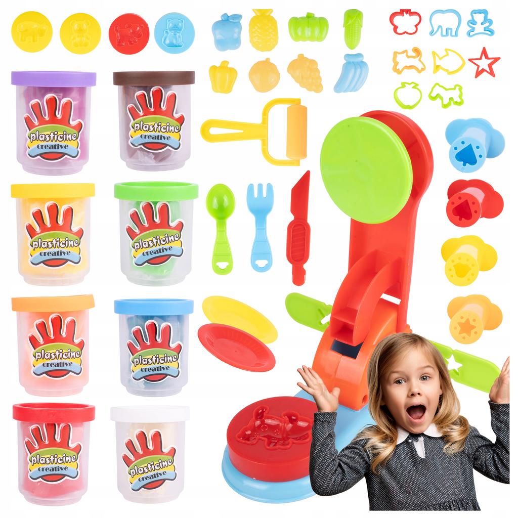 [PACZA] Play-Doh 8 Cups Press Molds + Accessories Z3173