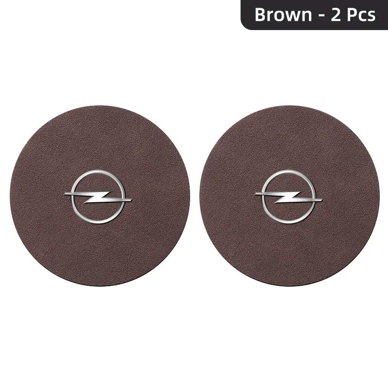 Car Coaster Water Cup Holder Anti-Slip Pad Suede Accessories For Opel Astra Insignia Corsa Zafira Meriva Mokka Vivaro Vectra Kcz423