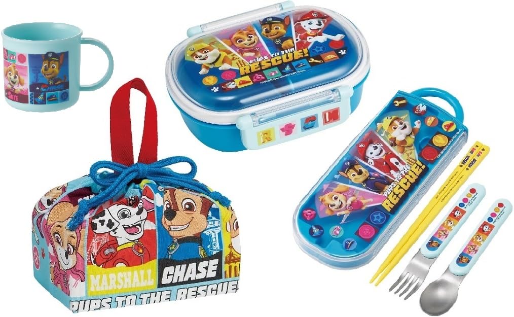 Skater Paw Patrol 25 Antibacterial Dishwasher Safe Soft Lid Tight Lunch Oval 360ml Trio Set Lunch Paw Patrol Kids Character Soft Tight Lock Lunch Set