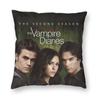 Federa Cuscino The Vampire Diaries Stampa 3D Double-Sided Horror Serie TV Cuscino Decorativo per Auto Personalizzato Decorazione Casa