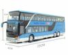 High Quality Alloy Double Deck Bus Sound Light Metal Diecast Pull Back Simulation Luxury Sightseeing Vehicle Kids Toys 1 32 Kid Friendly Entertaining