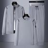 Men's Sports Running Set Fashion Casual Three-piece Set Cardigan+pullover+Pants
