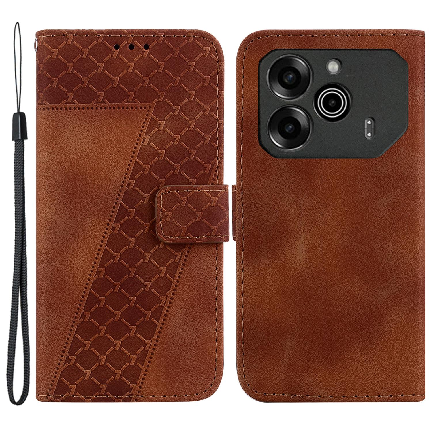 

For TECNO Pova 6 5G/6 Pro 5G Stand Case Pattern Imprint Leather Wallet Phone Cover E