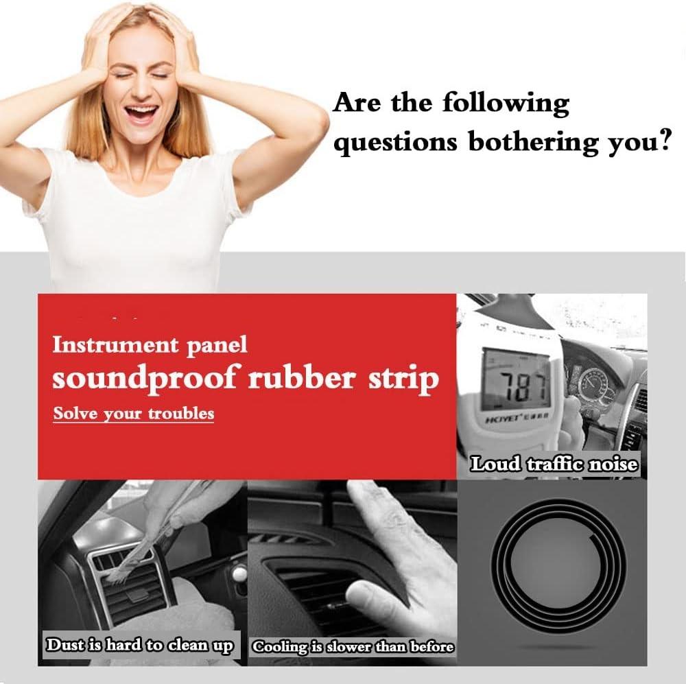 Universal Car Rubber Seal Protector Guard Strip, for Dashboard and Windshield for Cars,Trucks, Boats, RVs