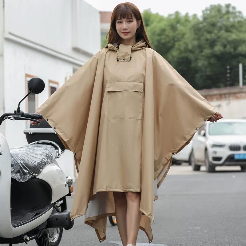 Cycling Cape Raincoat Plus Size Extra Long Outdoor Cycling Electric Bicycle Poncho Thickened Waterproof Men and Women Same Style